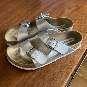 Steve Madden Silver Sandals